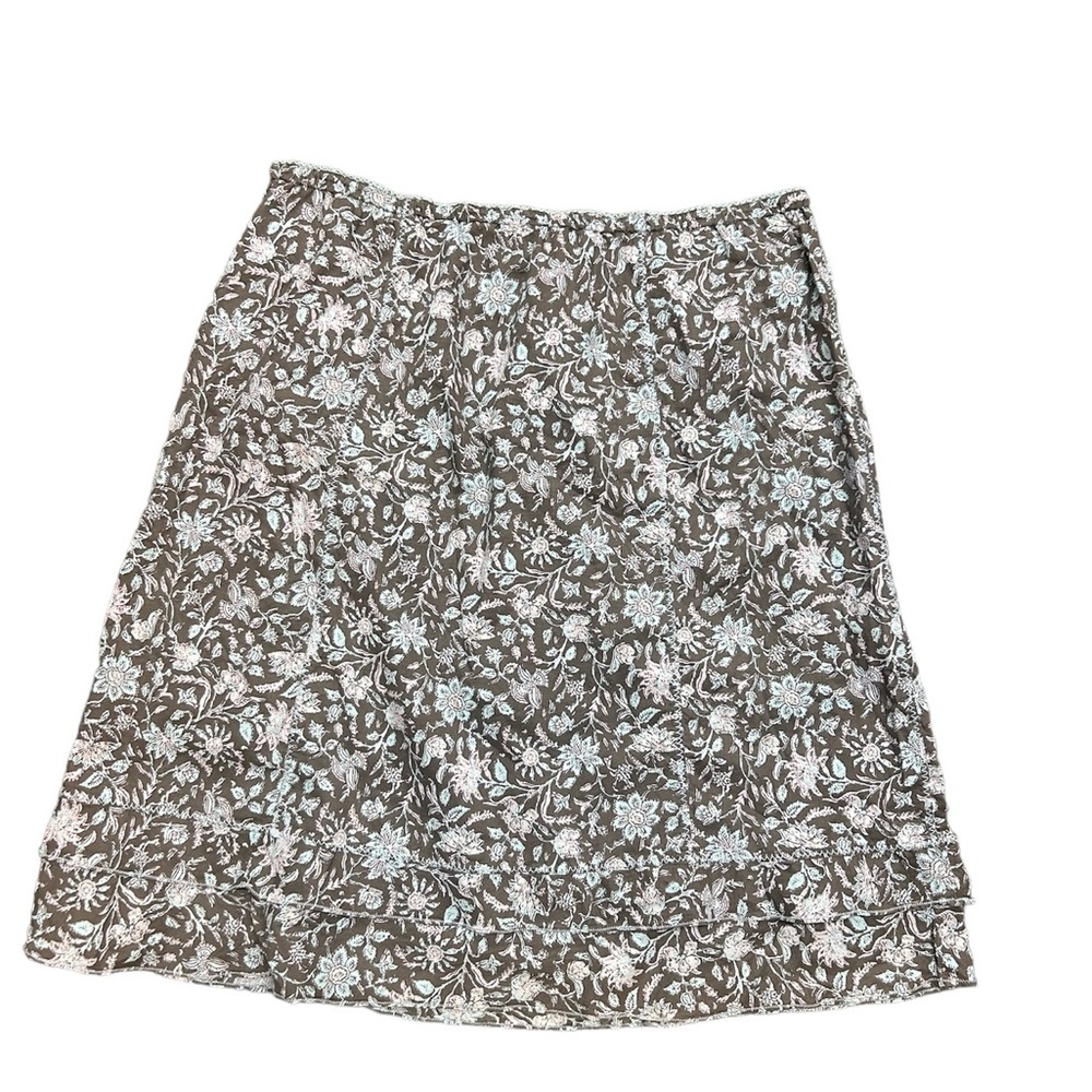 Block print skirt
